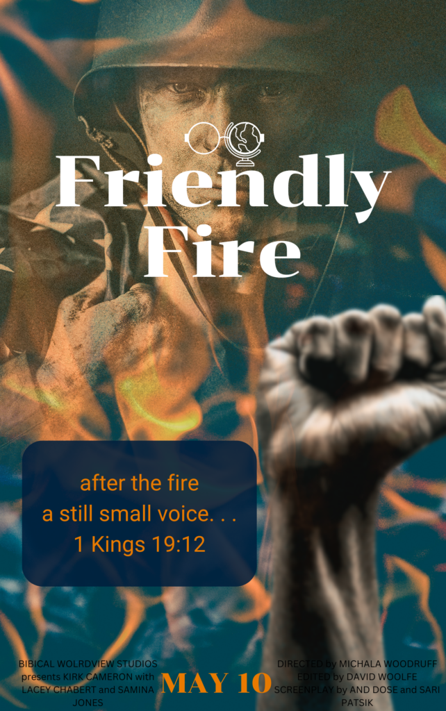 A soldier in World War 2 coming out of the fire